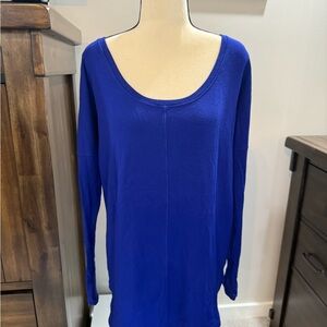 Athleta Royal Blue Long Sleeve Top